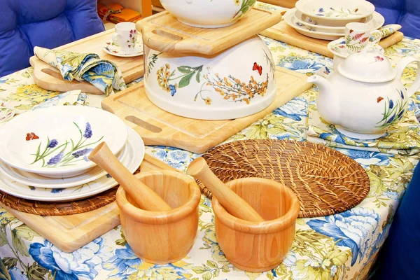 Floral tableware — Stock Photo, Image