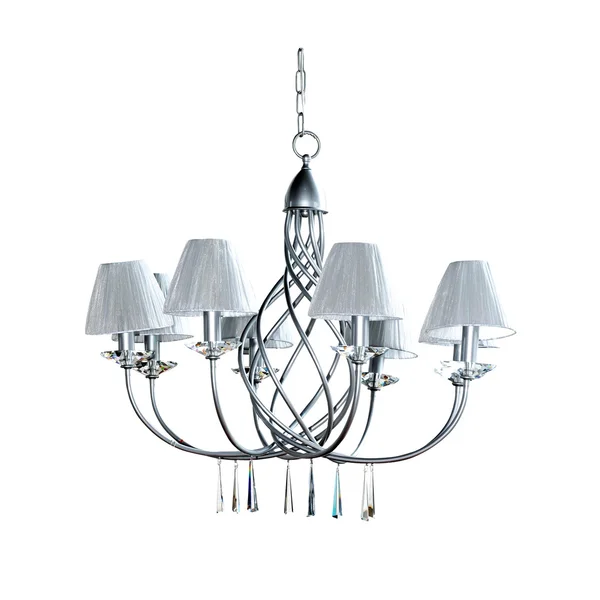 Silver chandelier — Stock Photo, Image