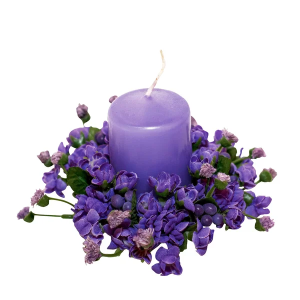 Květinová svíčka — Stock fotografie