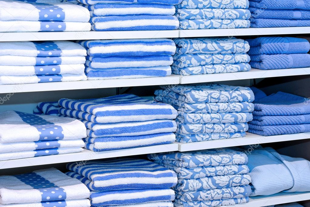 blaue Handtücher — Stockfoto © Baloncici #2612575