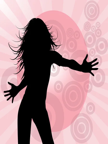 Dancing woman — Stock Photo, Image