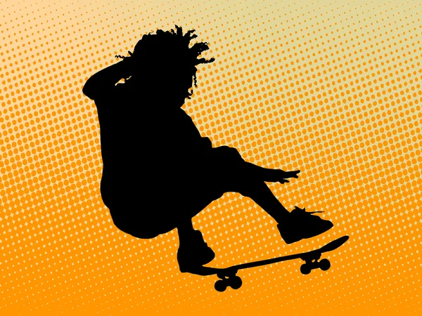 Skating man — Stock Photo, Image