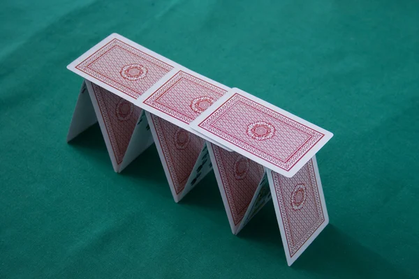 Kártyavár — Stock Fotó