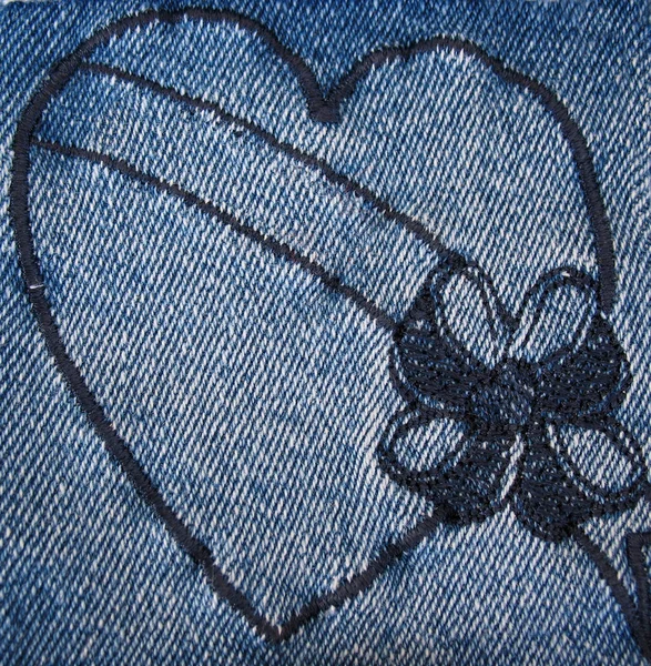 stock image Denim Heart 4