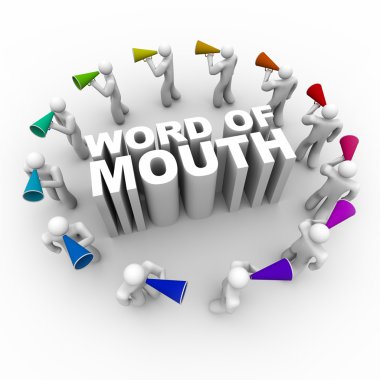 Word of Mouth - with Bullhorns clipart