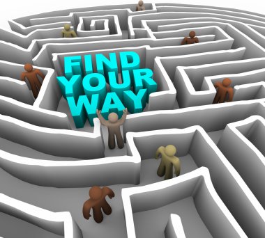 Find Your Way Through a Maze clipart