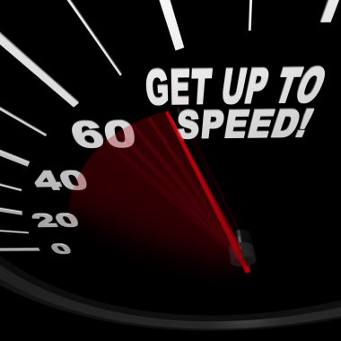 Get Up to Speed - Speedometer clipart