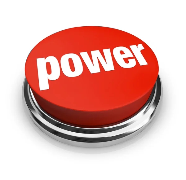 Power - Red Button — Stock Photo, Image