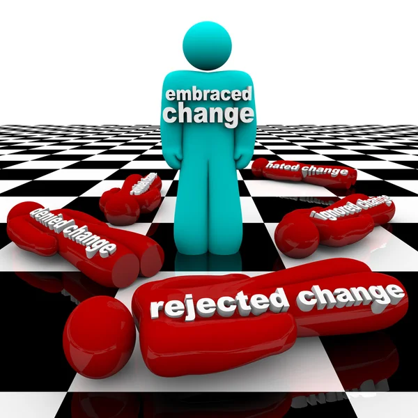 Aceitar ou Rejeitar Mudança — Fotografia de Stock