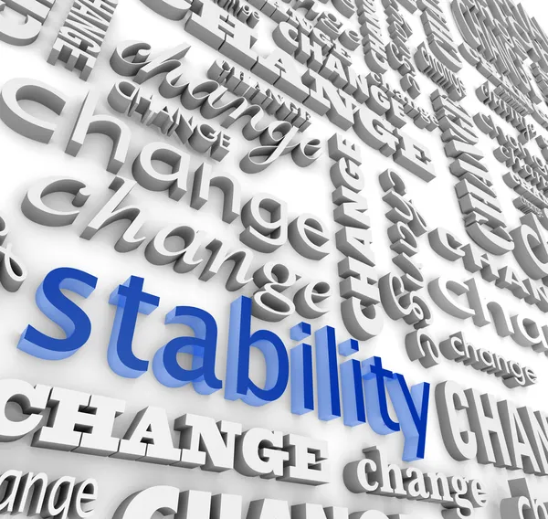 Att hitta stabilitet i förändring — Stockfoto