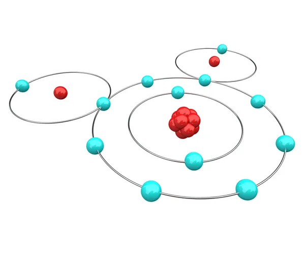 Voda - h2o atomové diagramu — Stock fotografie