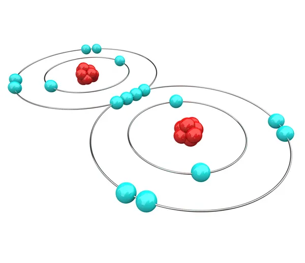 Ossigeno - Diagramma atomico — Foto Stock