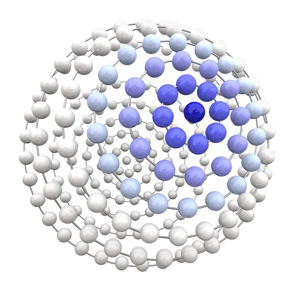 Estamos todos conectados - Esfera Azul — Fotografia de Stock