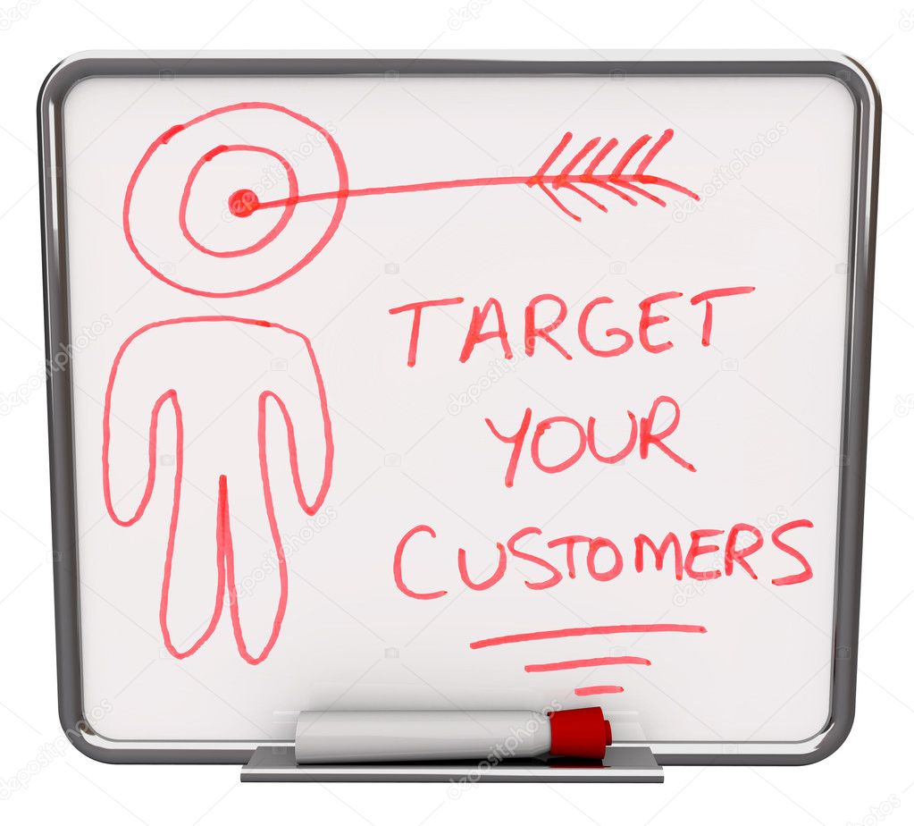 Target Your Customers - Dry Erase Board