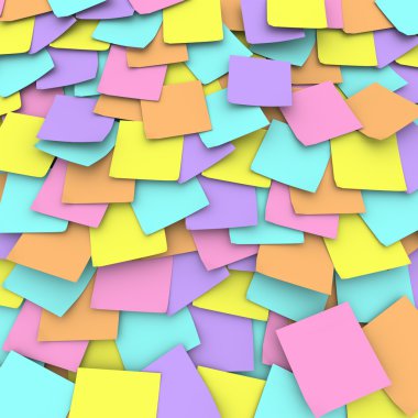 Colored Sticky Note Background Collage clipart