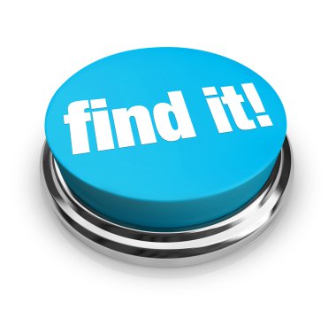 Find It - Blue Button clipart