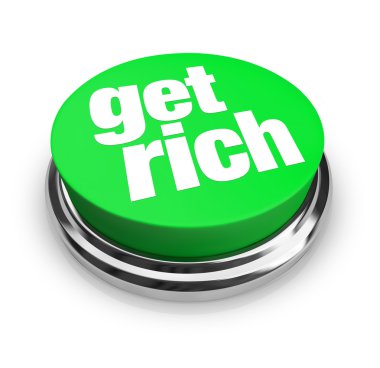 Get Rich - Green Button clipart