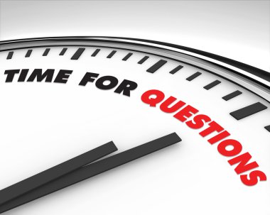 Time for Questions - Clock clipart