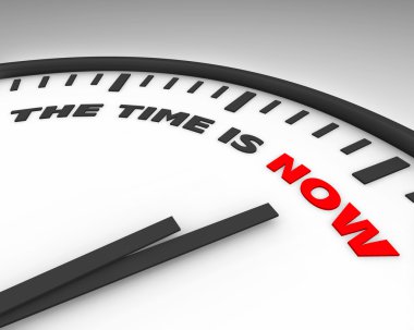 The Time is Now - Clock clipart