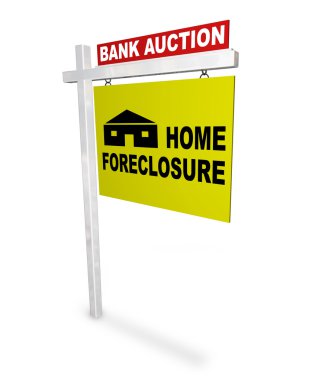Home Foreclosure Sign clipart