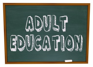 Adult Education - Chalkboard clipart
