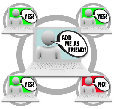 Friend Requests - Social Network clipart