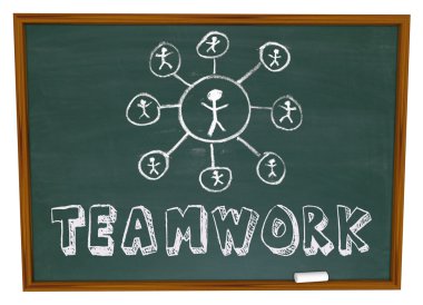 Teamwork Chart - Chalkboard clipart