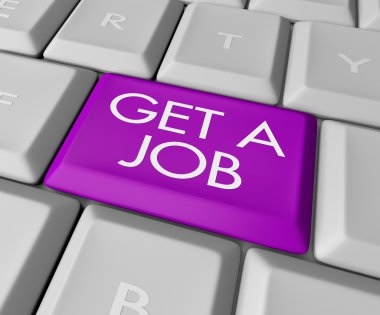 Get a Job Computer Key clipart