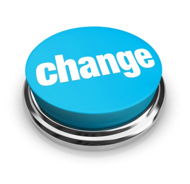 Change - Blue Button clipart