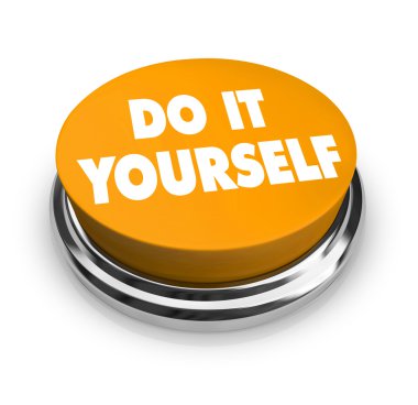 Do it Yourself - Orange Button clipart