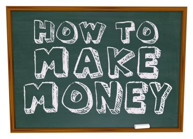 How to Make Money - Chalkboard clipart