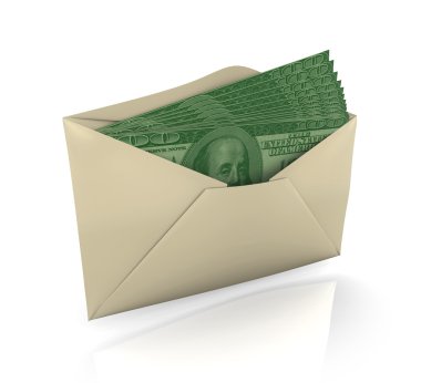 Envelope Full of Money clipart