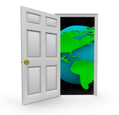 Door to a World of Opportunities clipart