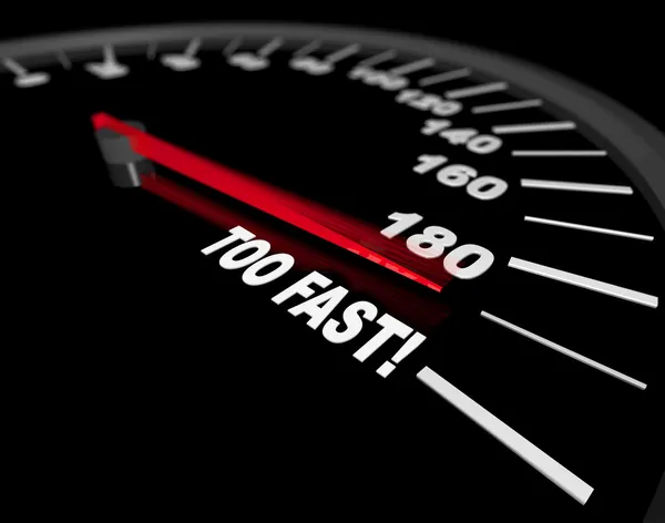 Speedometer - Going Too Fast — 스톡 사진