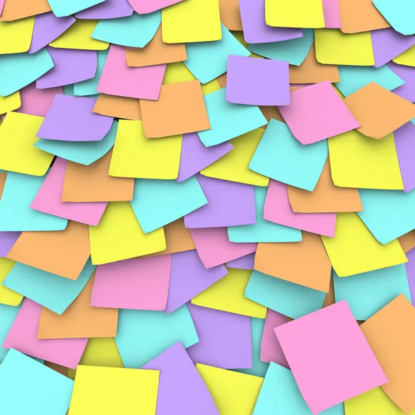Colored Sticky Note Background Collage — Stock Photo, Image