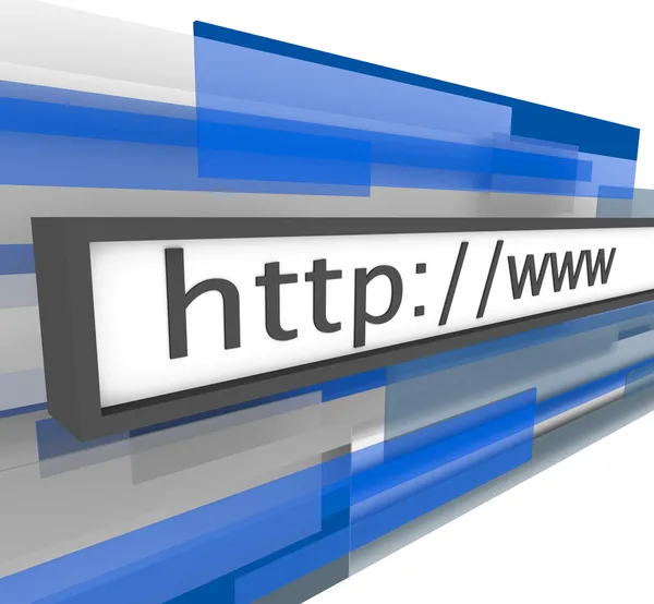 Website Address Bar - http and www — Stock Photo, Image