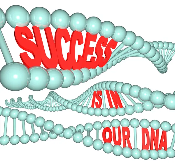 O sucesso está em nosso DNA — Fotografia de Stock