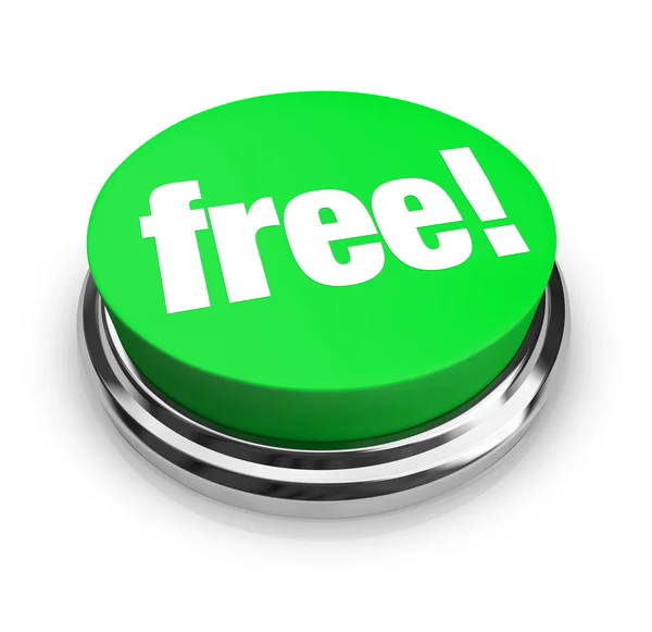 Free - Green Button — Stock Photo, Image