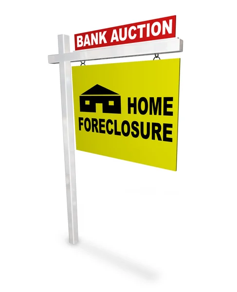 Home Foreclosure Sign — Stock Photo, Image