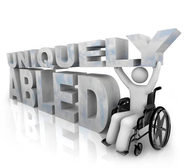 Δεν με ειδικές ανάγκες - μοναδικά abled — Φωτογραφία Αρχείου