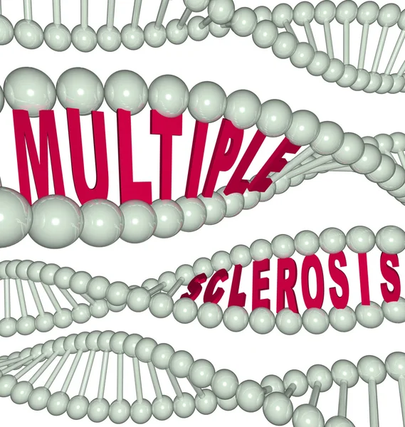 Multiple Sclerosis in DNA Strand — Stock Photo, Image