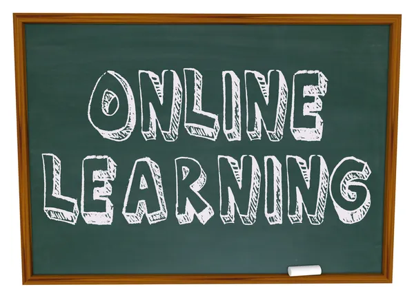 Online učení - tabule — Stock fotografie