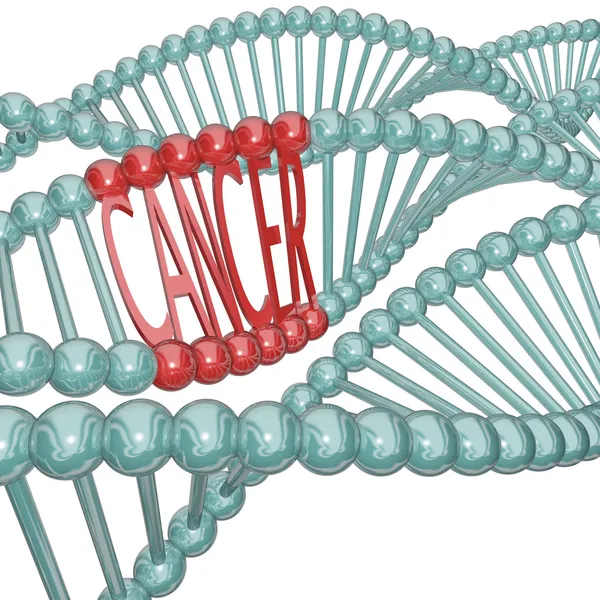 Causa del cancro Nascondersi nel filamento del DNA — Foto Stock