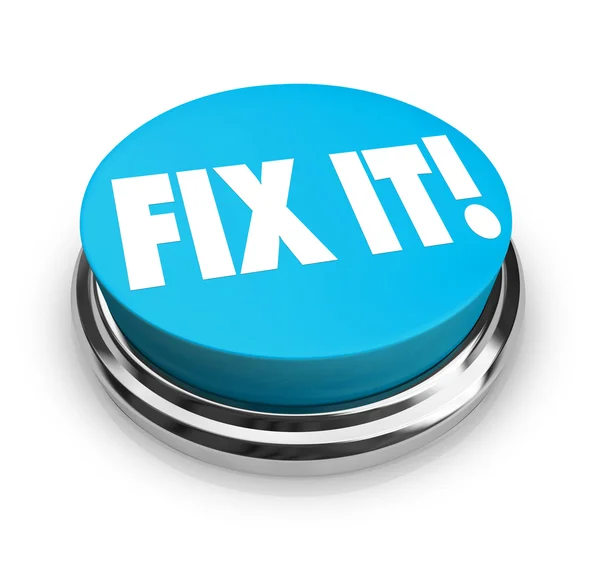 Fix it button — Stockfoto