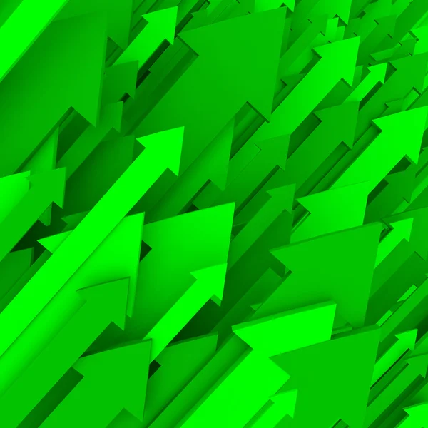 Freccia verde sfondo - Solido — Foto Stock