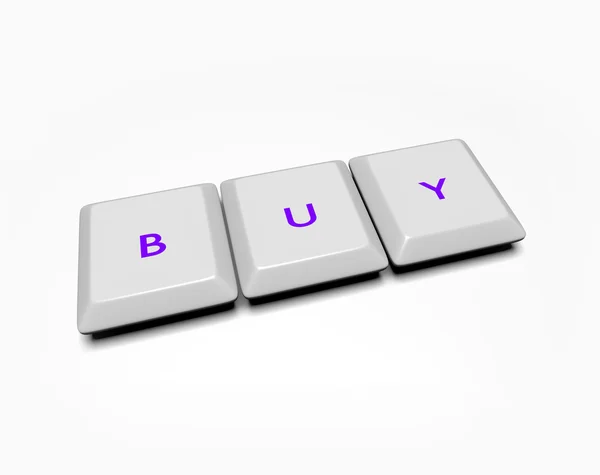 Computer-sleutels - kopen — Stockfoto