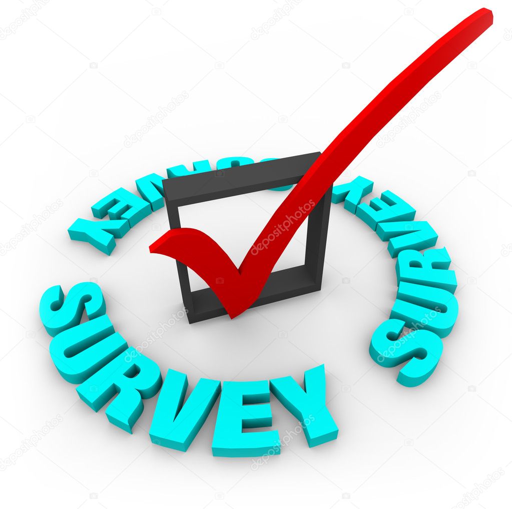 Survey Check Mark and Box