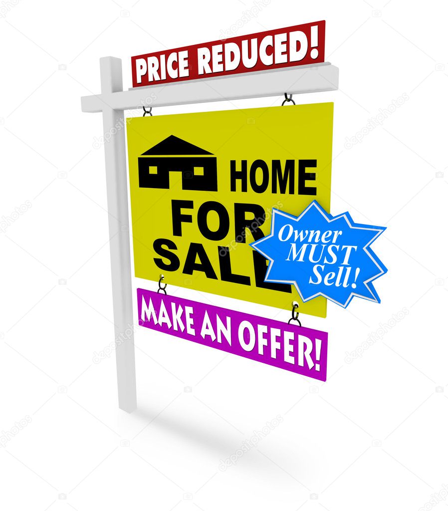 Price Reduced - Home for Sale Sign