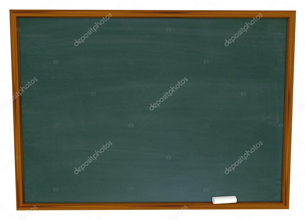 Write Your Message on Blank Chalkboard
