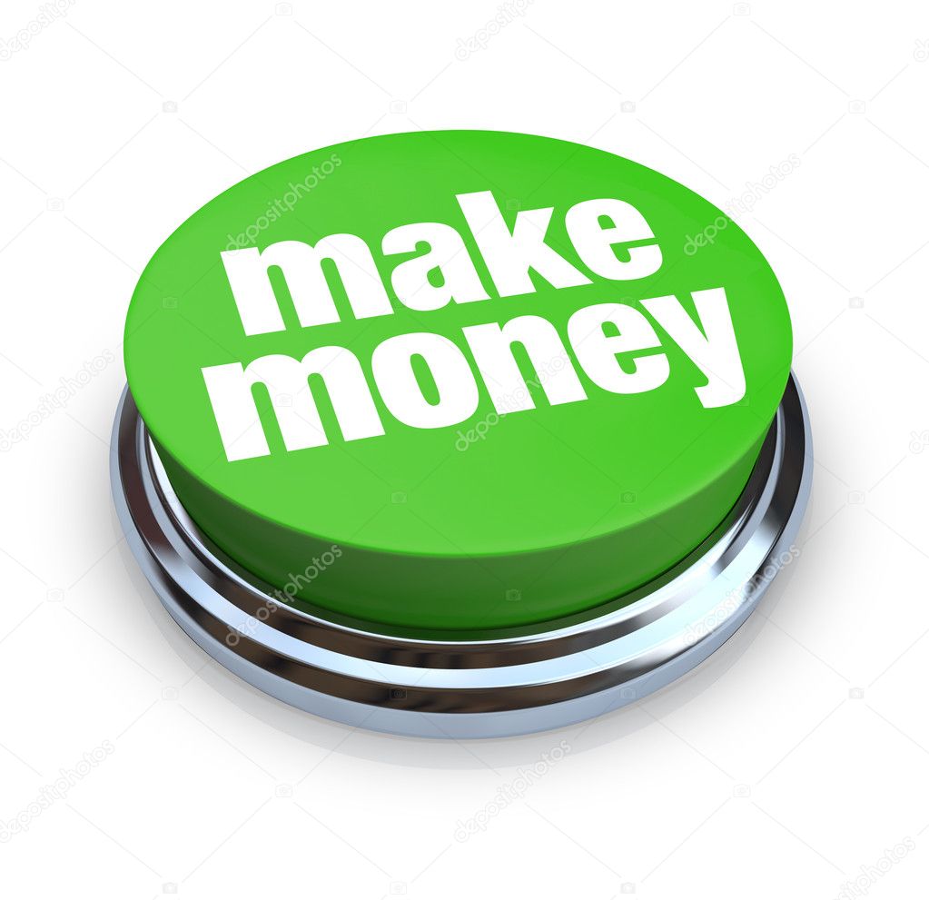 Make Money Button - Green
